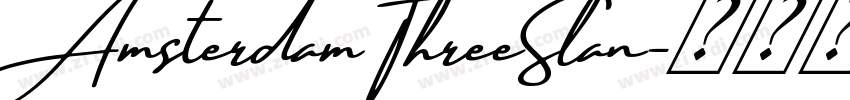 Amsterdam ThreeSlan字体转换